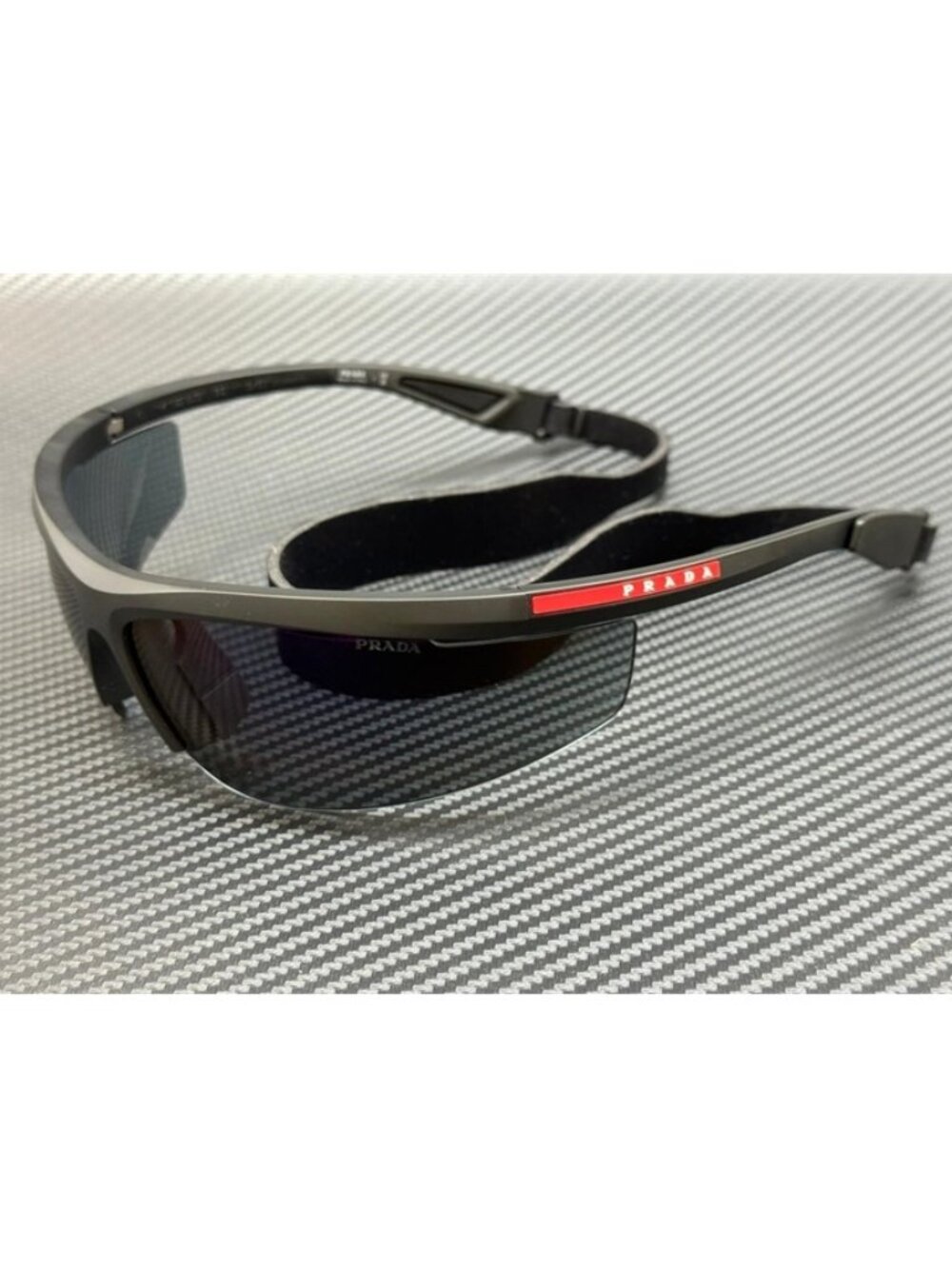 New Prada Linea Rossa Men Matte Black Sunglasses 96-10-130